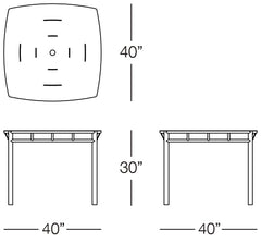 Oslo Square Dining Table