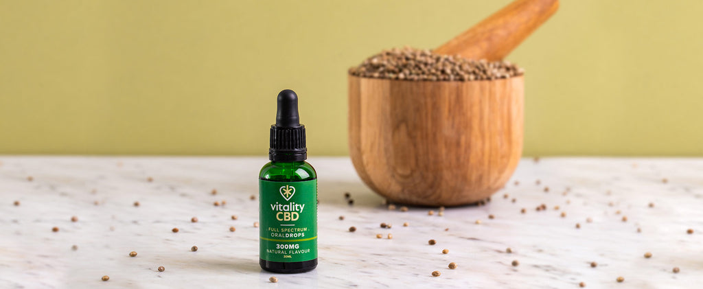 Vitality CBD Oral Spray, hemp seeds