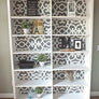 Stencil a Bookcase with Moroccan Patterns and Furniture Stencils