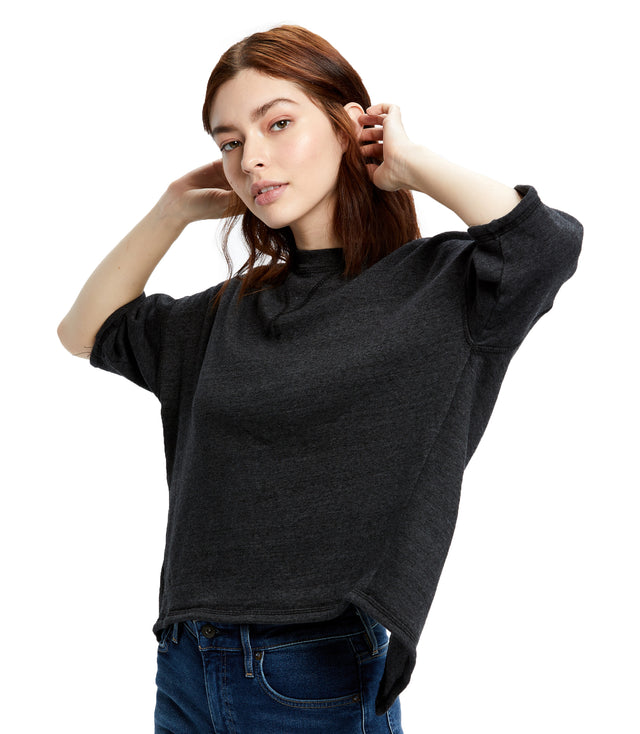 Women's Open Cross Back Drop Shoulder Top