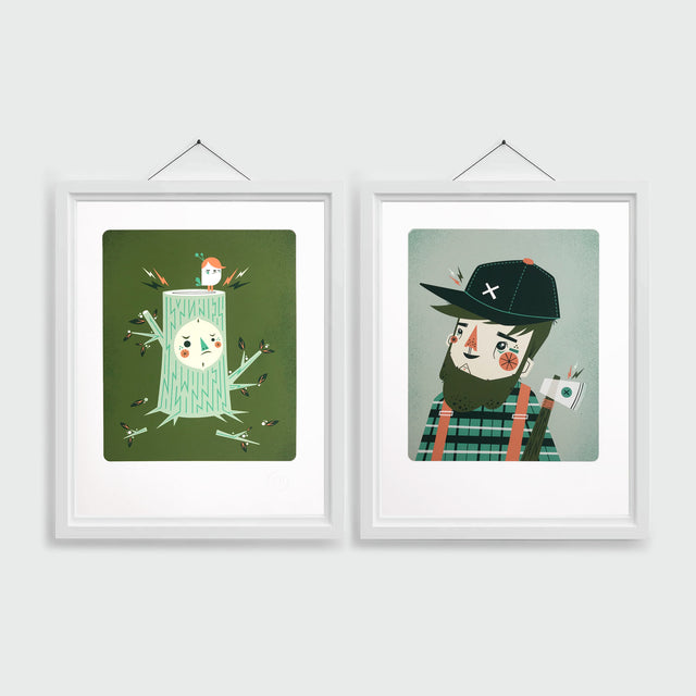 Lumberjack and Fume Giclee Prints