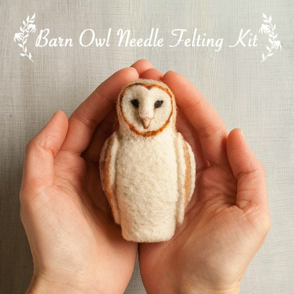 Barn Owl Needle Felting Kit