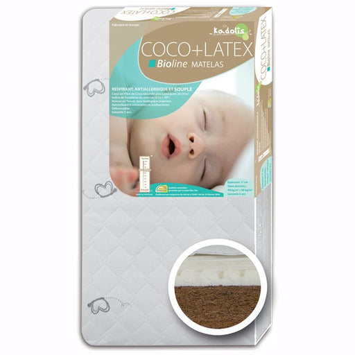 KADOLIS - Matelas nature enfant - Coco et latex