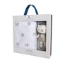 Baby Bento Gift Set- 3 Ply Muslin Blankets + Mini Austin Lion | Living Textiles Co.