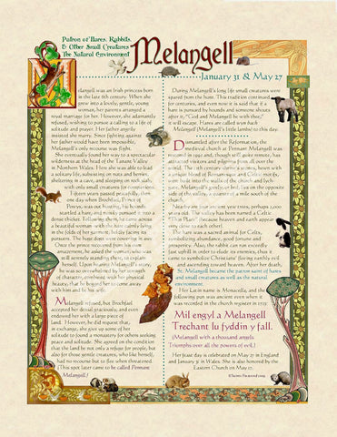 Melangell Scroll - PatriArts Gallery