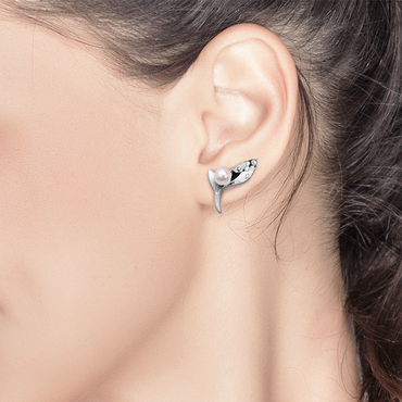 Ocean Kelp Studs (Semi-Diamond)