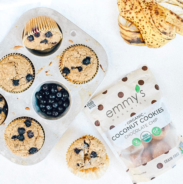 Banana Blueberry Muffins | Emmy's Organics
