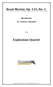 Mendelssohn - Beati Mortui - Euphonium Quartet
