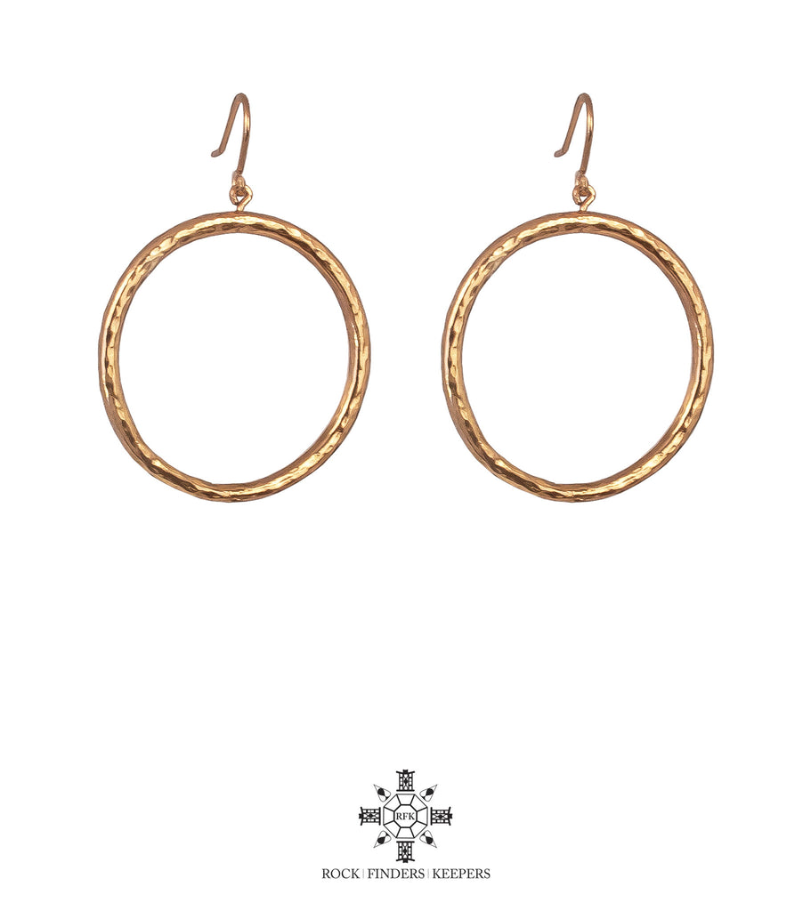 Harper Large Hoop Earrings | Rose