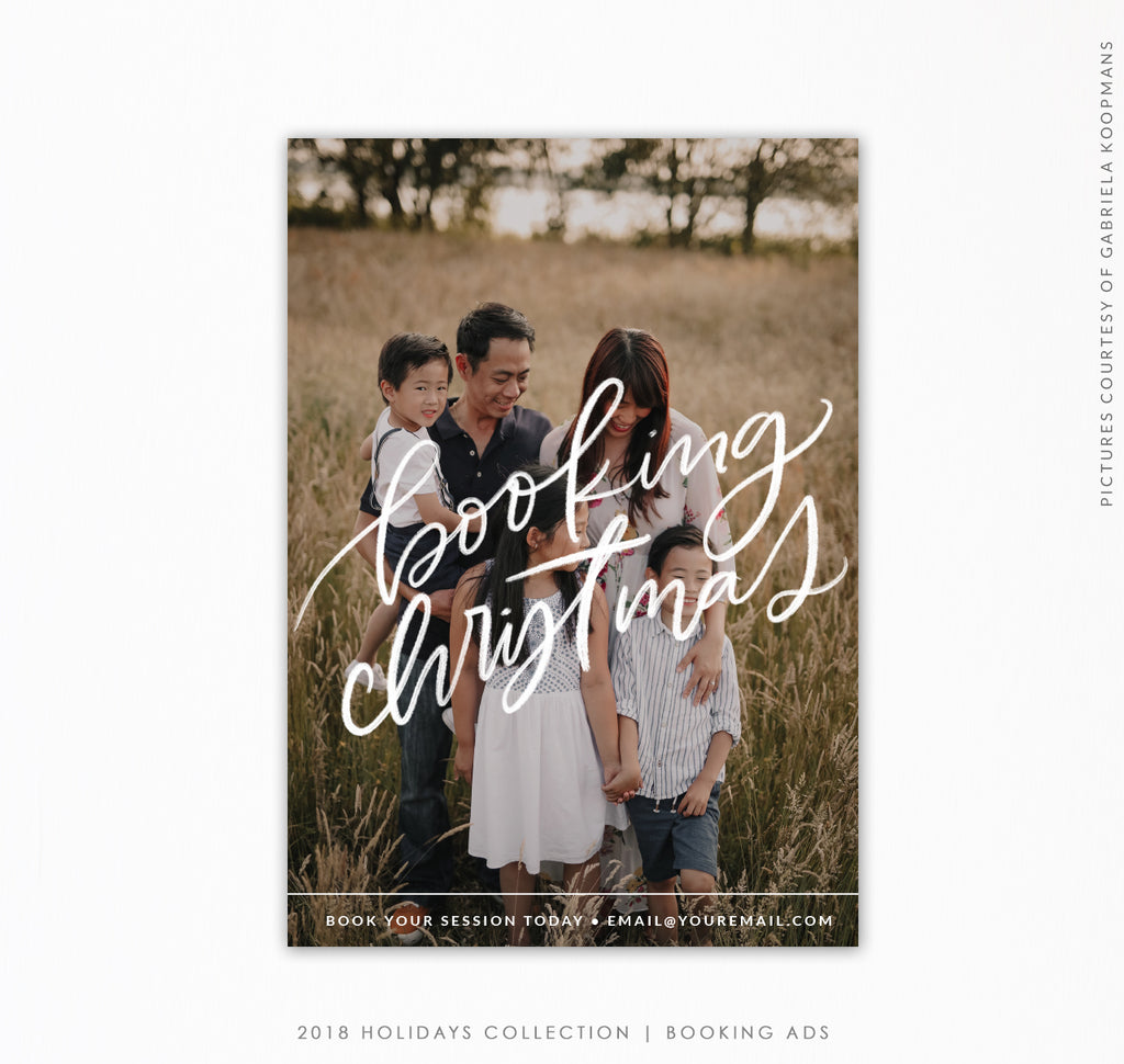 Booking Ad Holiday Collection | White Snow