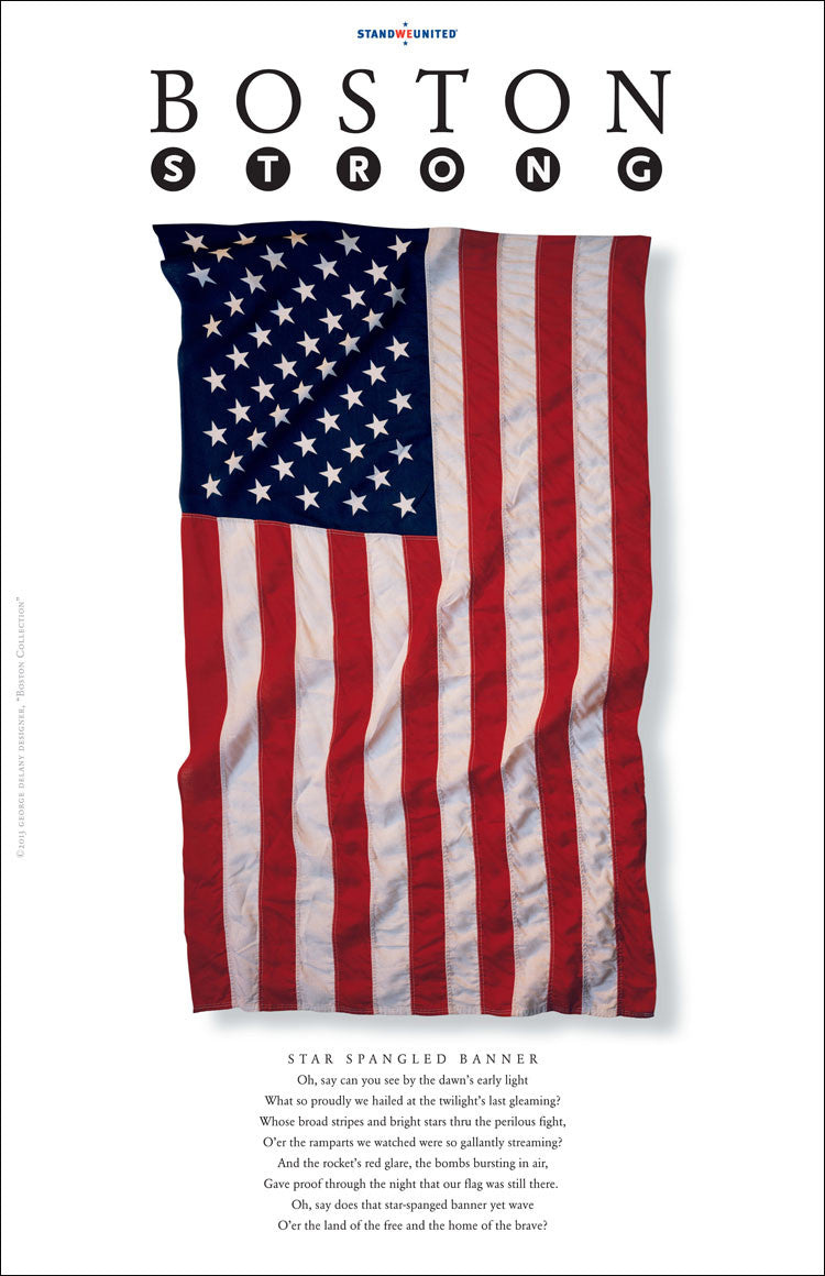 BOSTON Strong Star-Spangled Banner #127 Digital Wall Art