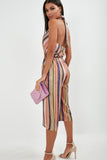 Jess Multi Striped Halterneck Jumpsuit