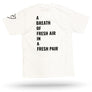 White "FRESH AIR" Tee