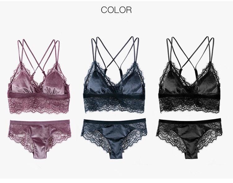 New Fashion Sexy Velvet Bra set - Lingerie SexWeLove ™ Online Adult Shop & Sexy Lingerie Sexwelove