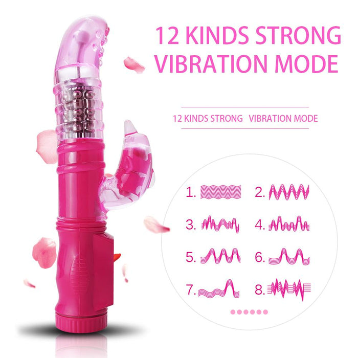 Vibrators Dual Clitoris G-Spot (5 Rotation + 12 Mode) - sex toys SexWeLove ™ Online Adult Shop & Sexy Lingerie Sexwelove