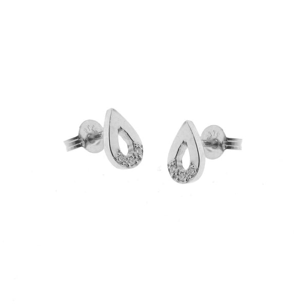 White Gold Diamond Travelling Warrior Drop stud