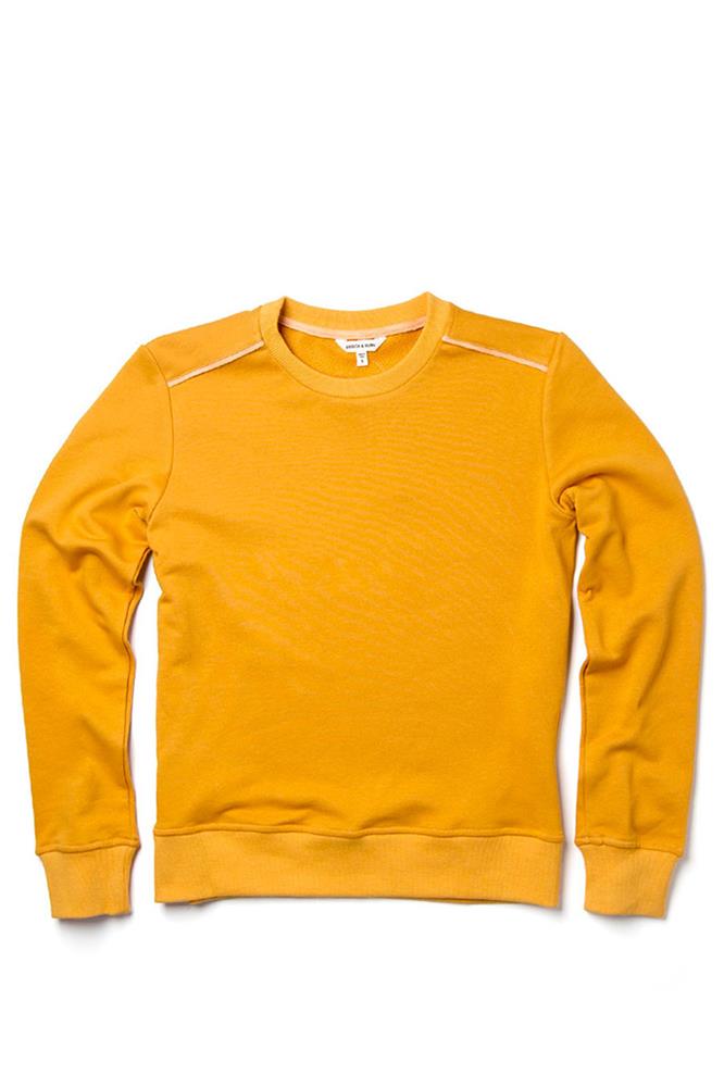 Bridge & Burn nina gold women's plain crew neck sweatshirts