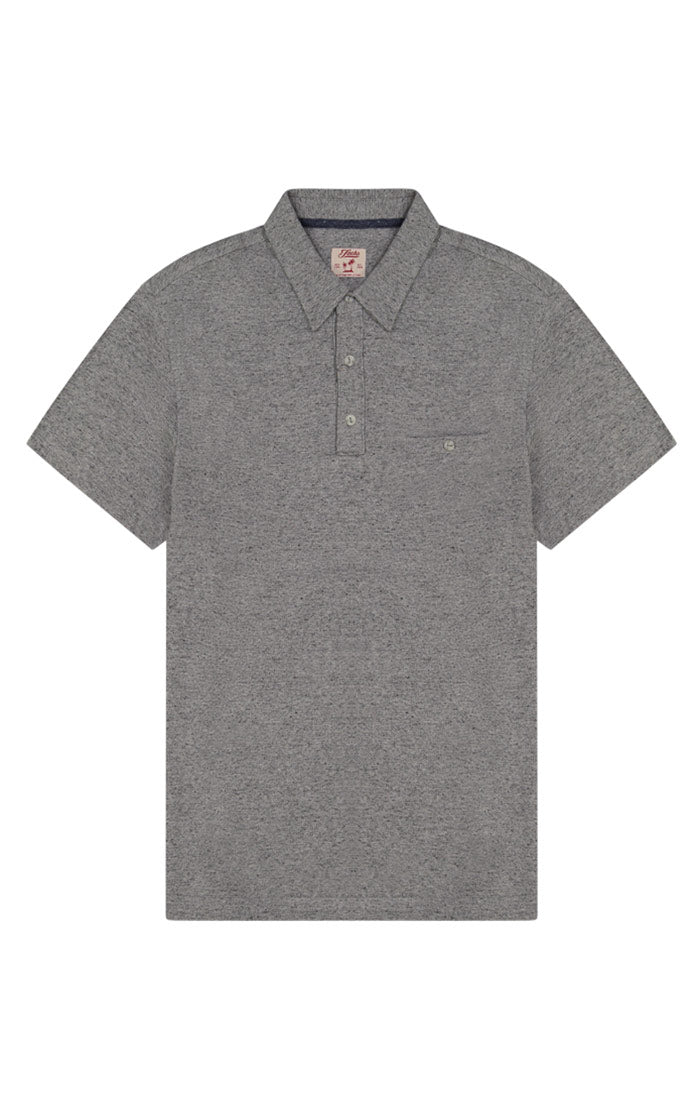 Grey Cotton Linen Polo Grey Cotton Linen Polo