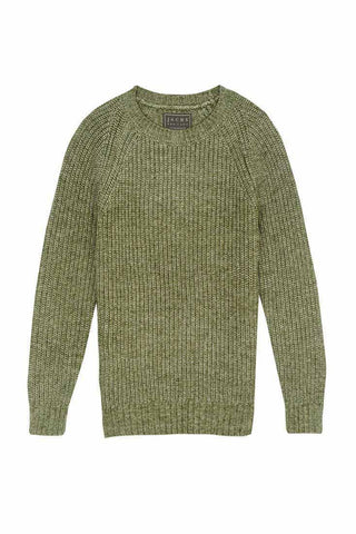 Brown Melange Roll Neck Sweater