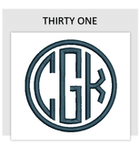 Font THIRTY ONE