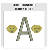 Font THREE HUNDRED THIRTY THREE