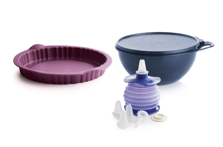 Tupperware Man UK - Baking Set with Silicone Queen Form