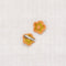 Medium Crochet Flower Clip Set - Spring Green/ Apricot