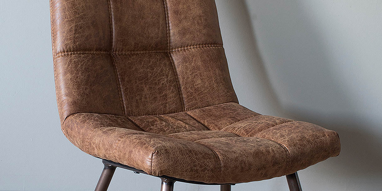 Turner Brown Faux Leather Dining Chair