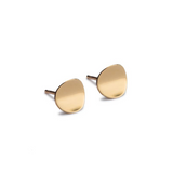 Atlantic Gold Stud Earring. Unique designer jewellery handcrafted in Ireland.