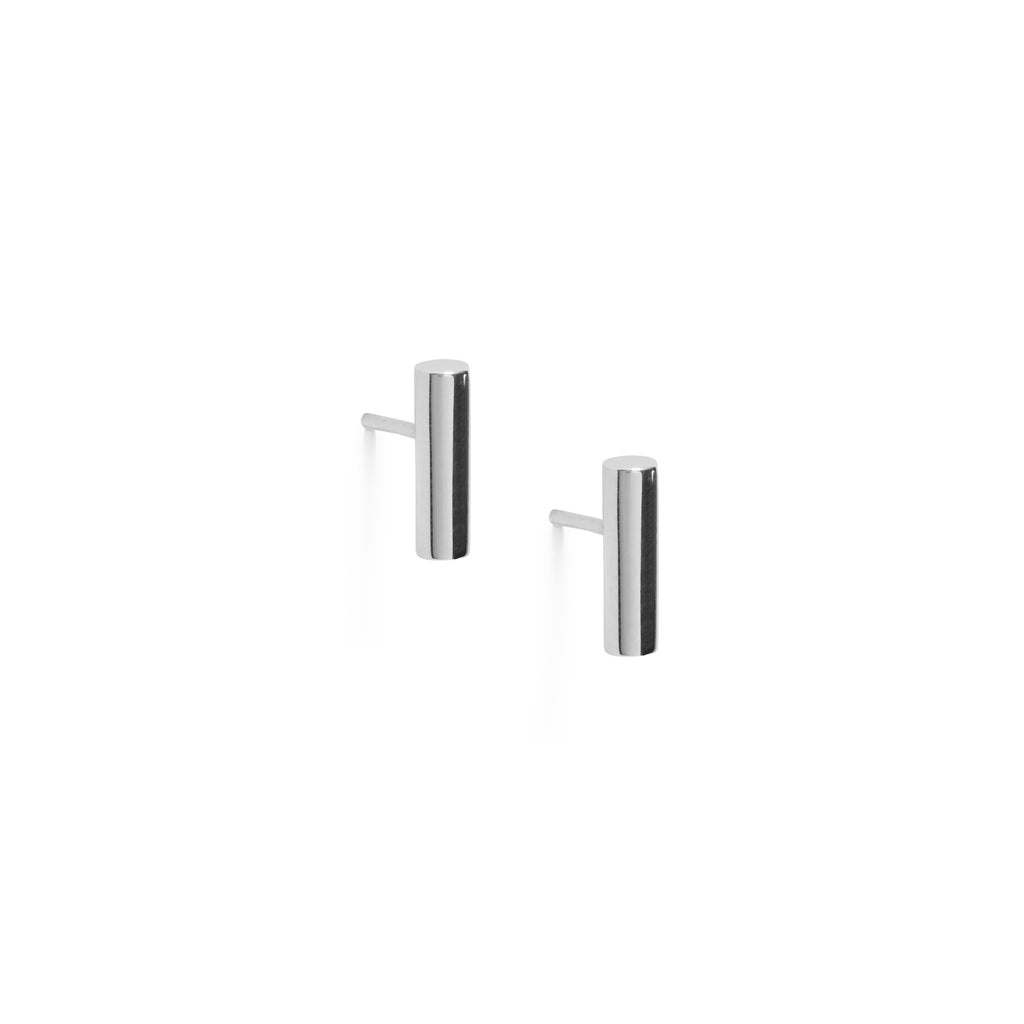 Atlantic Silver Bar Earrings