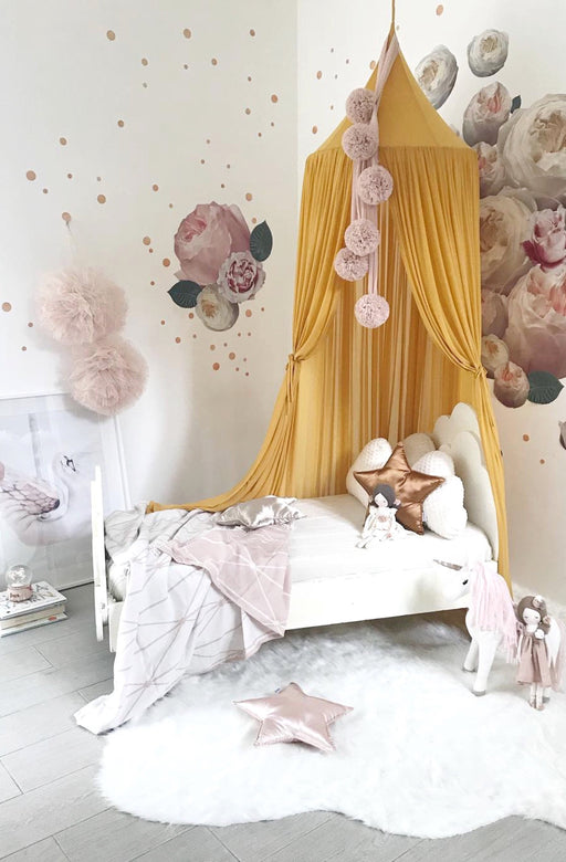 Mustard Yellow Sheer Canopy