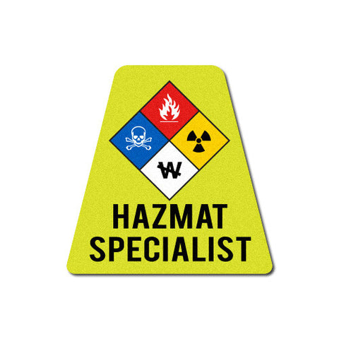 Reflective HAZ-MAT Awareness Tetrahedron