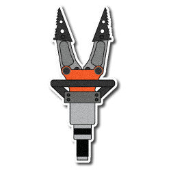 3M Reflective Tetrahedron Set - Orange Woodland Camo
