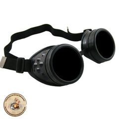 Steampunk Goggles | Black Plastic Steampunk Goggles | Cheap Steampunk Goggles