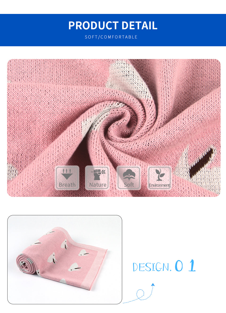monogrammed receiving blanket