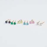 Marilyn Micro Stud Earrings - Black
