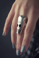 Manny Calavera Grim Fandango ring by Maya Pixelskaya