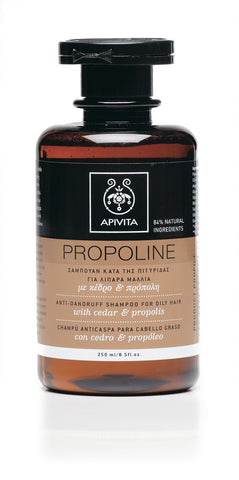 Apivita Propoline šampon protiv peruti za masnu kosu s cedrom i propolisom 250 mL