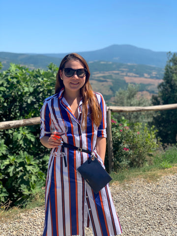 Brunello Wine Tasting Tuscany Handbag Designer Stacy Chan