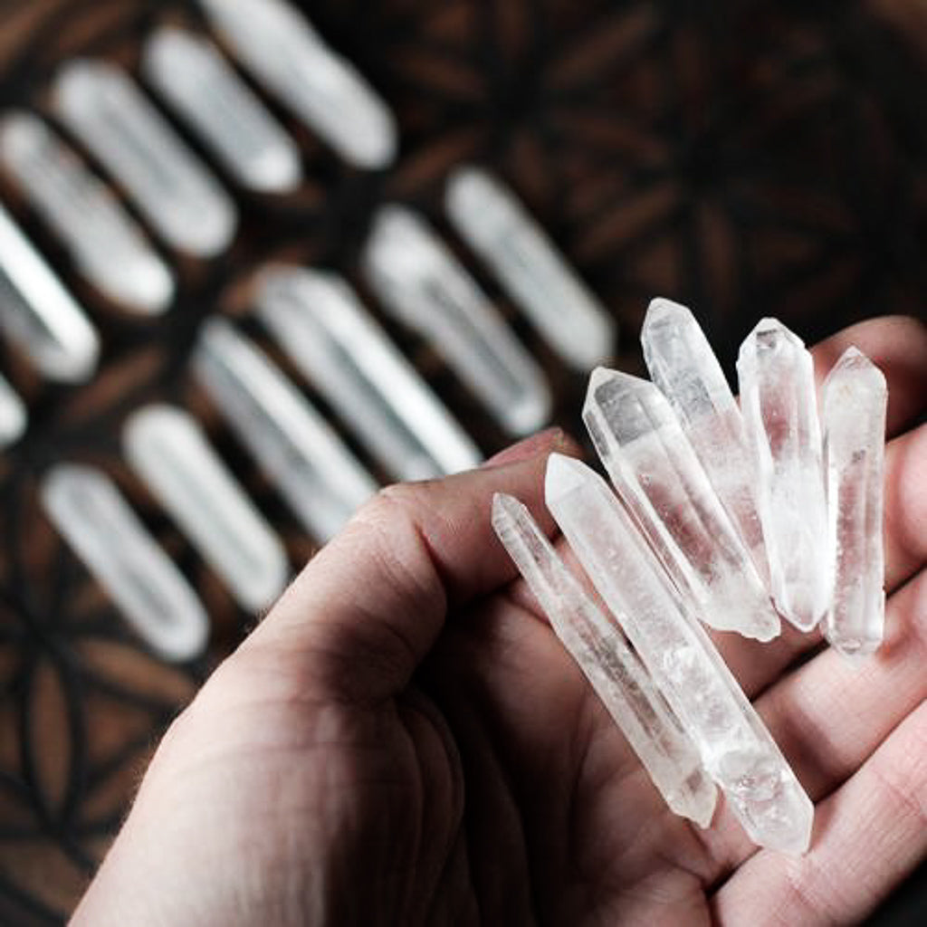 6 Laser Quartz Crystal Points