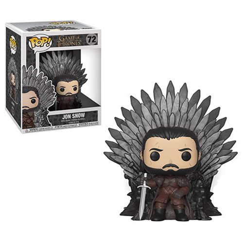 Game of Thrones Jon Snow Sitting on Throne Deluxe Pop! Vinyl Figure #72