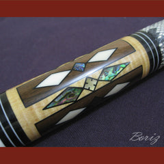 Boriz Billiards Snake Skin Grip Pool Cue Stick Original Inlays New - borizcustom