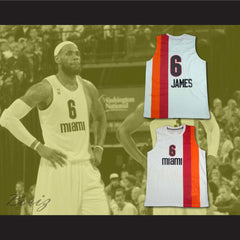 Lebron James 6 Old School Floridians Basketball Jersey Stitch Sewn New - borizcustom