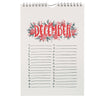 Letterpress Perpetual Calendar | Smudge Ink
