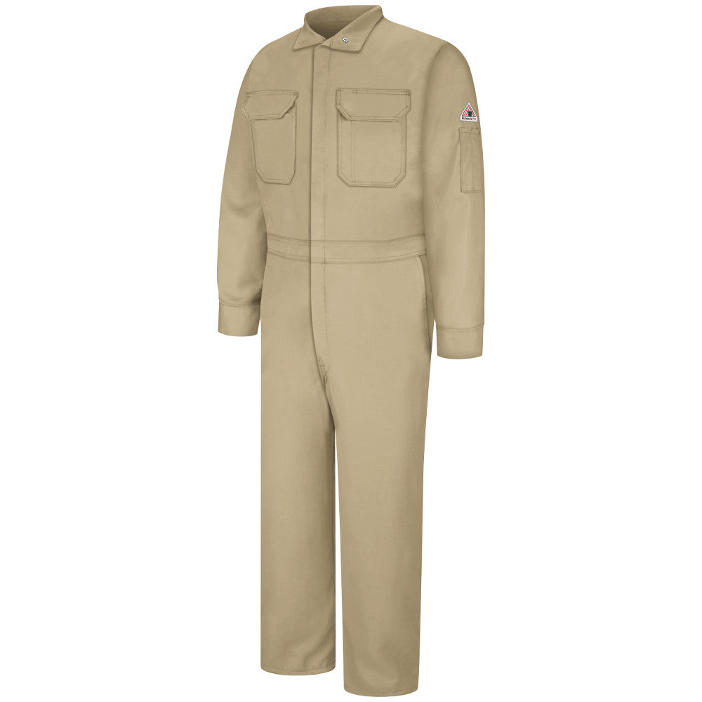 Bulwark FR fire retardant 7 oz. Deluxe Coverall - CAT 2 - CLB2 in Royal Blue, Navy, and Khaki