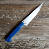 NORA #1470: Rhiannon - 6.5 Inch Utility - Swirled Blue Micarta