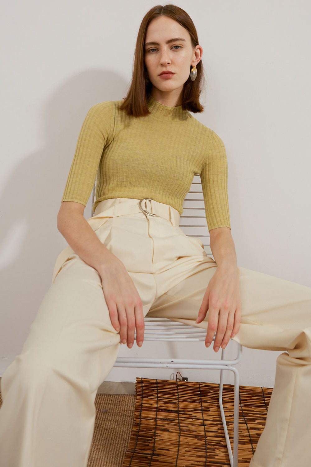 Belted Suit Pants