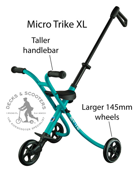 how the micro trike XL is different from micro trike