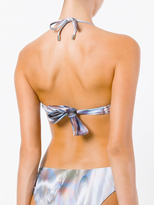 Shell Twisted-Bandeau Bikini Top