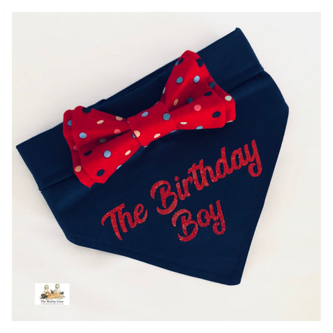 Birthday Personalised Dog Bandana